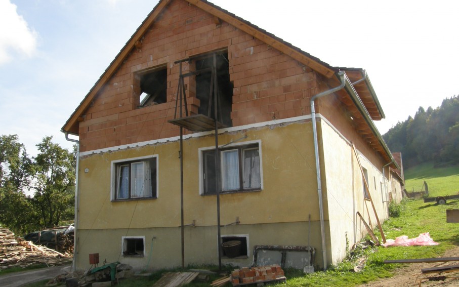 Severní pohled - nový stav - realizace